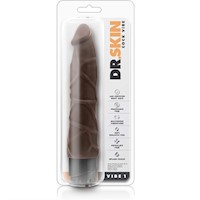 Dildo Vibrador Realista DrSkin Vibe 1 Consolador Chocolate 23cmxØ5cm